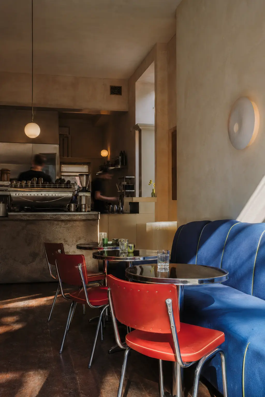 The colourful Morrow and Moss dining room